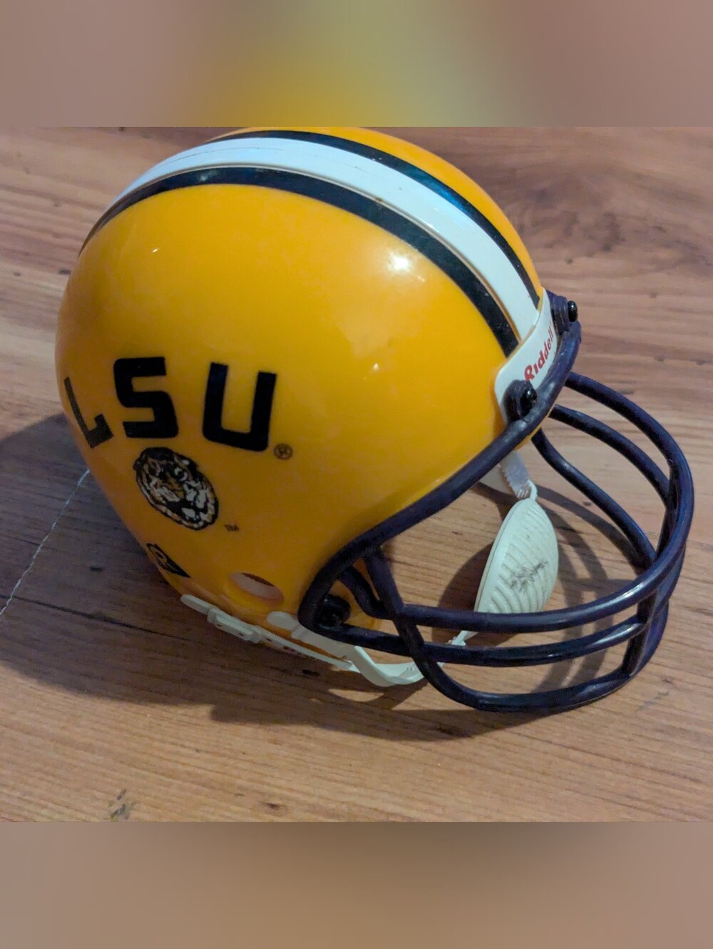 LSU TIGERS Replica Mini Helmet NCAA Riddell Yellow and Purple
